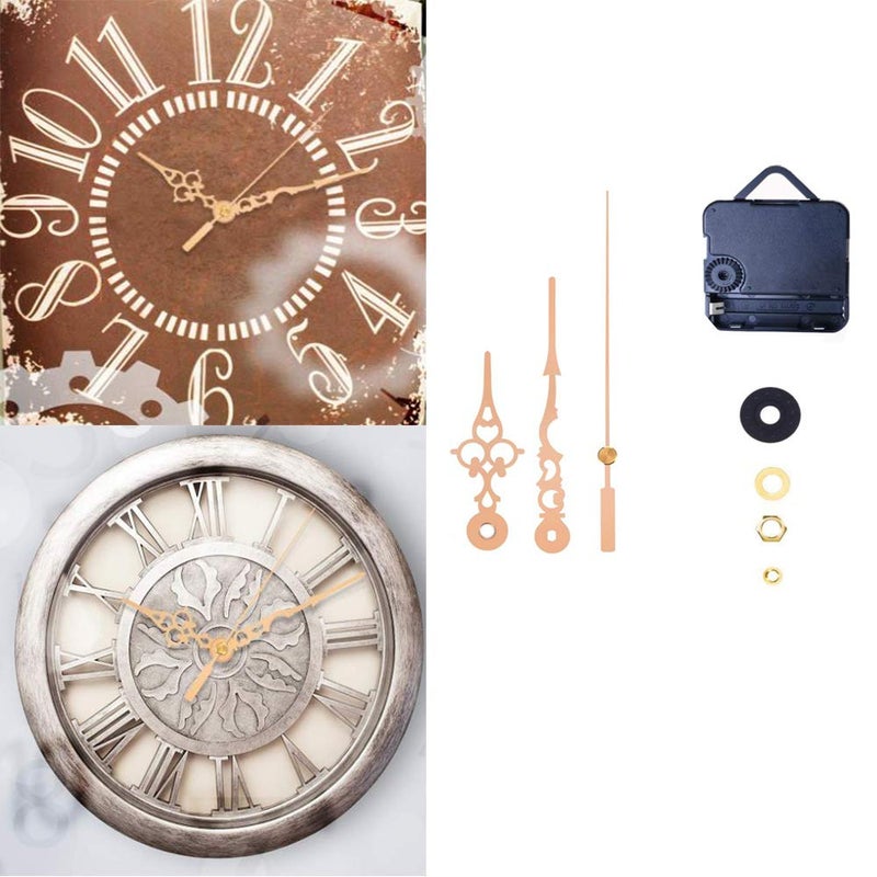 Carkio High Torque Clock Replacement Movement,Clock Movement Metal Clock Needle Kit,31MM Long DIY Repair Quartz Wall Clock Movement,8 PCS - Image 5